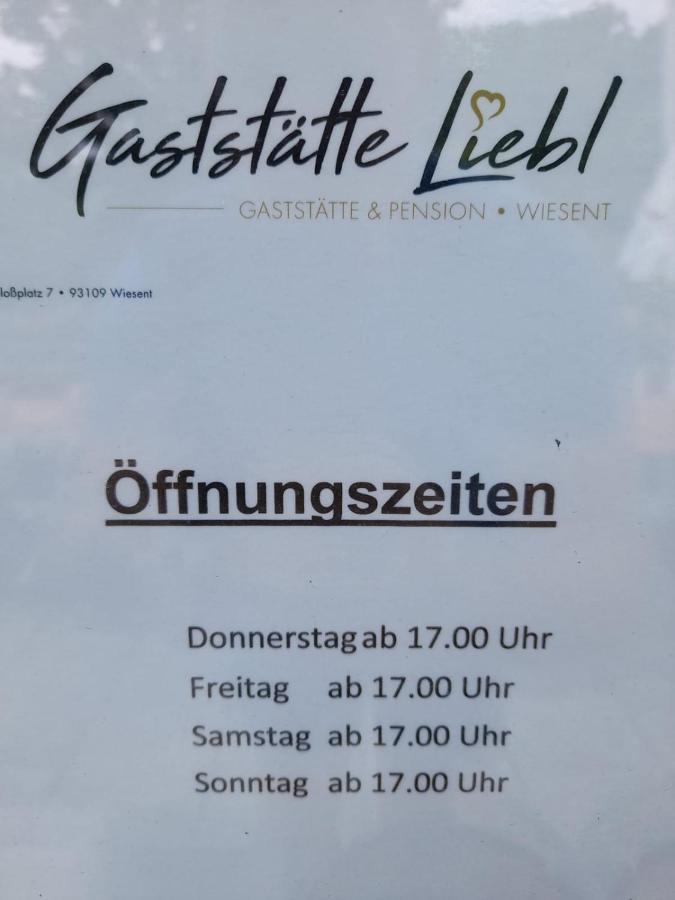 Hotel Gaststaette Liebl Wiesent Exterior foto